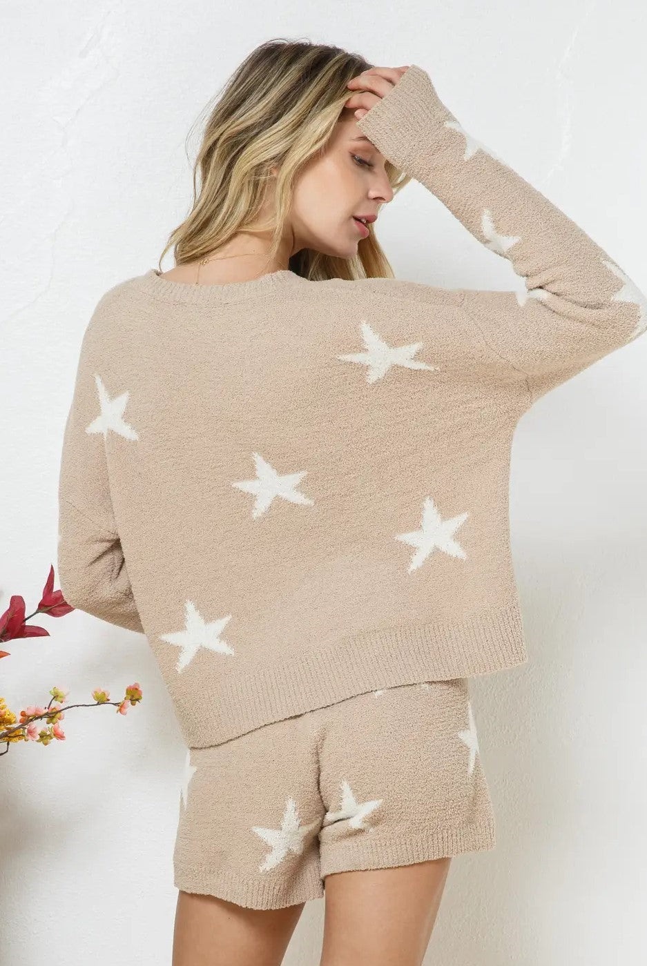 Long Sleeve Star Set- Taupe